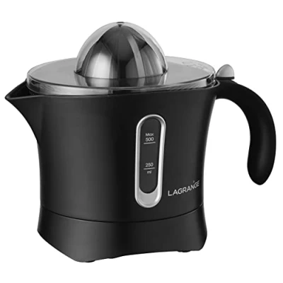 Imagen de LAGRANGE Naos prensa de cítricos eléctricos Negro 0,5 L 30 W Prensas (Negro, L, W, 2 pieza(s))