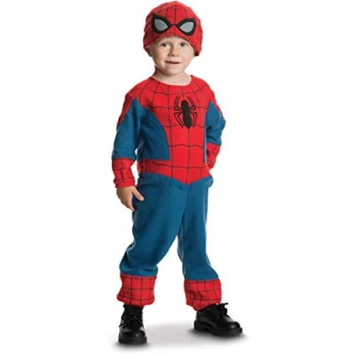 Imagen de RUBIES Marvel Oficial Disfraz infantil clásico Spider Man 2/3 años con mono + gorro. Para Carnaval, Halloween, cumpleaños