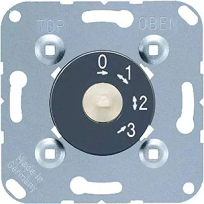 Imagen de JUNG 1101 4 Mecanismo Interruptor Giratorio, 3 Posiciones y pos. Cero 16 AX 250 V