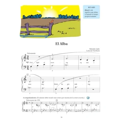 Imagen de Lecciones de piano 2º (metodo) para (inc.accesos a audio y midi)