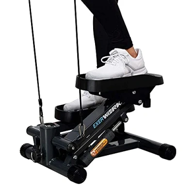 Imagen de Exerpeutic EXERWORK 850 Mini paso a con Bluetooth Smart Cloud Fitness de capacidad extendida altura ajustable, aplicación gratuita y ajuste objetivos entrenamiento