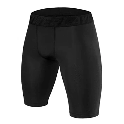 Imagen de PowerLayer Hombre Pantalones Cortos Térmicos Da Compresión Baselayer Negro, L