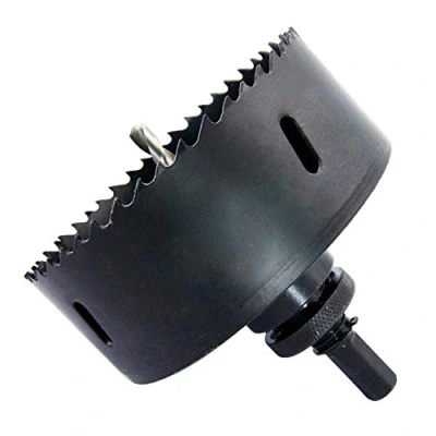 Imagen de sierra de agujero bimetálica con eje resistente, broca anular HSS 4 pulgadas para todos los taladros eléctricos 1/2 madera, plástico, yeso y metal