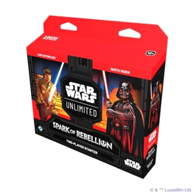 Imagen de Star Wars, Unlimited, Spark of Rebellion Two Player Starter, Juego de Cartas coleccionables, versión inglesa