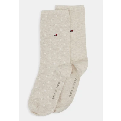 Imagen de Tommy Hilfiger Women SOCK 2PACK Calcetines, Mujer, Talla: 35 38, Light beige melange