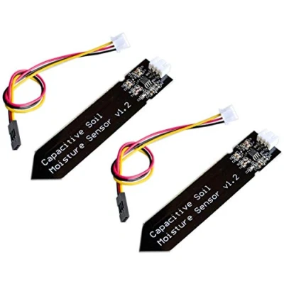 Imagen de TECNOIOT 2pcs Capacitive Soil Moisture Sensor Corrosion Resistant Gravity 3 Pin Interface