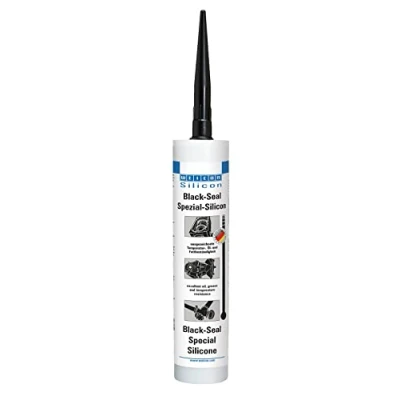 Imagen de WEICON Black Seal, 310 ml cartucho, formador de juntas, adhesivo silicona negra, sellado tanques, motor, resistente al calor