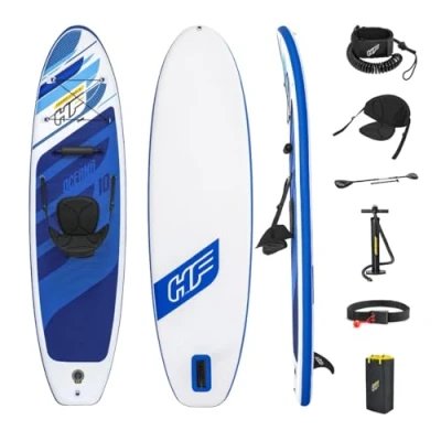 Imagen de BESTWAY Tabla Paddle Surf Hinchable con Remo y Asiento Oceana 305x84x12 cm.