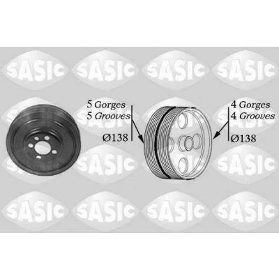 Imagen de SASIC 2156001 Polea de Cigüeñal 138 VOLKSWAGEN: Passat B5 GP Berlina