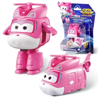 Imagen de Super Wings Juguetes Transformers Dizzy, Figura de acción 2 en 1, Juguete Robot avión 5 cm, transformable, Adecuado para niños y niñas a Partir 3 años