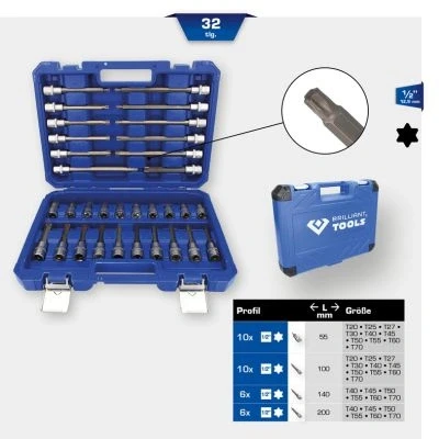 Imagen de KS TOOLS BT022532 Juego de tubos 32 1/2 cuadrado