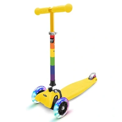 Imagen de fun pro One,Der sichere Premium Kinderroller, Vergleichstestsieger, LED Räder, faltbar, AB Kleinkind Junge Mädchen, Händler aus HH, 3 Jahre Garantie (Roller, Kickboard, Tretroller), 4 5 6