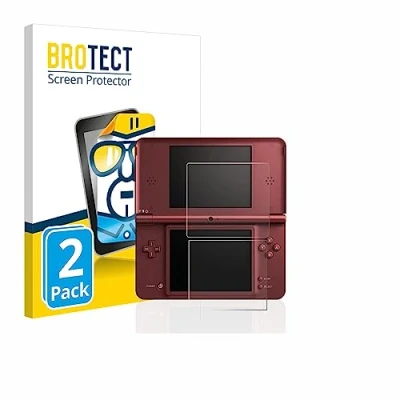 Imagen de BROTECT Protector Pantalla para Nintendo DSi XL Transparente (2 Unidades) Anti Huellas