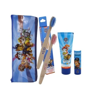 Imagen de Mevsim Store Paw Patrol Set de Cuidado Personal con Licencia Práctica y Elegante Bolsa almacenaje Cepillo Dientes Pasta dentífrica Bálsamo Labial
