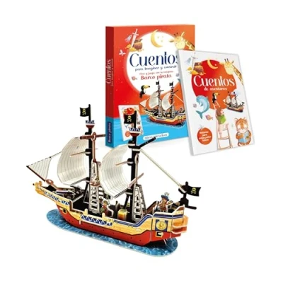 Imagen de CUENTOS PARA IMAGINAR Y CONSTRUIR 3D BARCO PIRATA