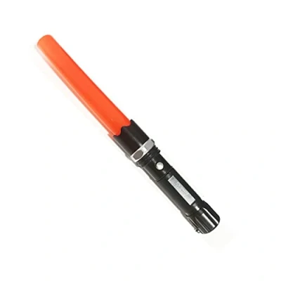 Imagen de EUROXANTY Linterna LED recargable alta potencia SOS para dirigir el tráfico Cono pirulo color naranja 1 unidad