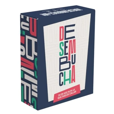 Imagen de DESEMBUCHA Juegos de Mesa para Adultos Juego sobremesa Cartas Amigos/colegas 400 Preguntas Descubrir personalidades Toda la Familia