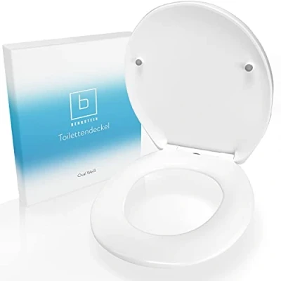 Imagen de Benkstein Tapa WC Universal Blanca de Cierre Lento Automático tapas water