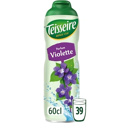Imagen de Teisseire Jarabe de Violeta para Cóctel, Bebida Refrescante, Bidón Reciclable 60cl