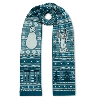 Imagen de Doctor Who Regalos Bufanda Oficial de Navidad con TARDIS y Ángeles Llorones Merchandising BBC