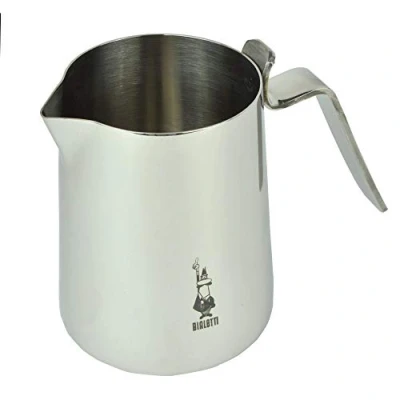 Imagen de Bialetti Nuovo Elegance 75cl Milk Pitcher 75 cl, Bollilatte, Acciaio, Inox, Argento