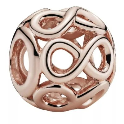Imagen de Pandora Passions Dije con símbolo de infinito chapado en oro rosa 14 quilates