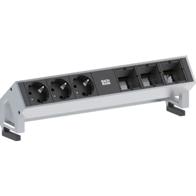 Imagen de Bachmann desk2 Regleta 3X schukos+3X Espacio
