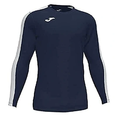 Imagen de Joma Academy Camiseta Juego Manga Larga, Hombre, Marino Blanco, L