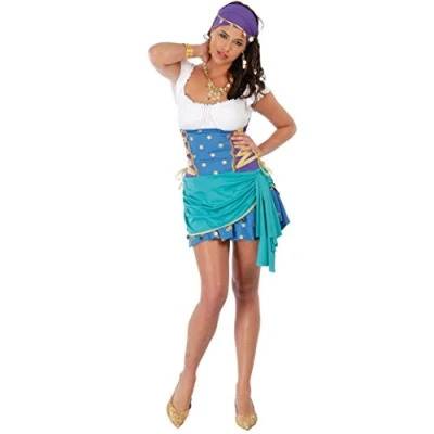Imagen de Guirca Disfraz Odalisca Zingara Gitana para Mujer, Multicolor, 30111644