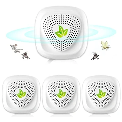 Imagen de Repelente Ultrasónico de Plagas,2025 Nuevo Electrónico Mosquitos Insectos para Interiores Anti Cucarachas, Moscas,Mosquitos,Ratones,Arañas,100% Inofensivo Mascotas y Humanos(4 Pack)