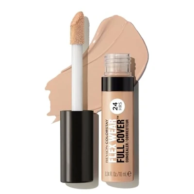 Imagen de REVLON ColorStay Flex Wear Full Cover Corrector de 100% cobertura larga duración con ácido hialurónico y vitamina E tono Creme Brulee, 10ml