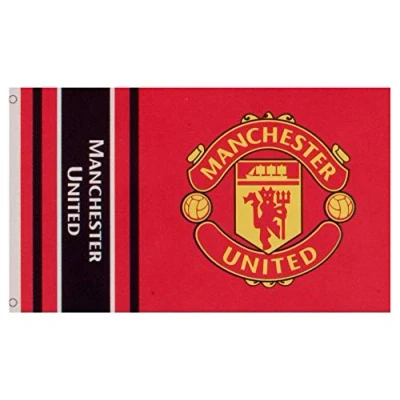 Imagen de Manchester United Wordmark Crest Flag Banderines, Adultos Unisex, Multicolor (Multicolor), Talla Única