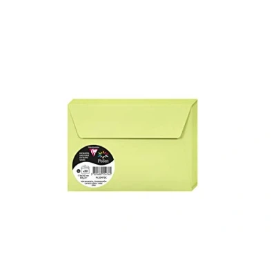 Imagen de Clairefontaine Pollen 55476C Sobres (C6, 114 x 162 mm, 120 g, 20 unidades), color verde