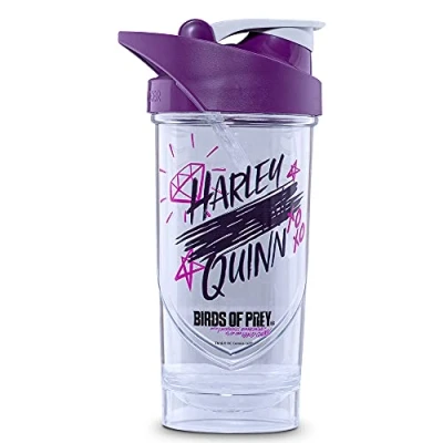 Imagen de Shieldmixer Hero Pro Classic Shaker for Whey Protein Shakes and Pre Workout, BPA Free, 700 ml, Harley Quinn BOP