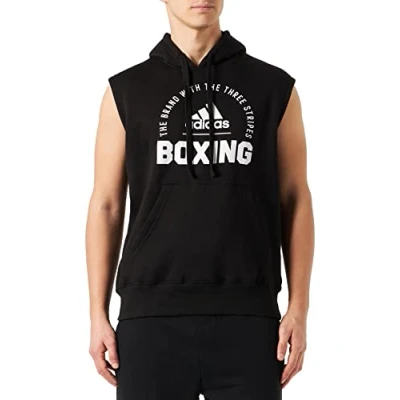 Imagen de Adidas CLSH21 B 100 Community 21 Sleeveless Hoody Boxing Sweatshirt Unisex Blackwhite S