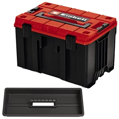 Imagen de Original Einhell Maletín del sistema E Case M (máx. 90 kg, conservación y transporte universal de accesorios herramientas, apilable, unible)