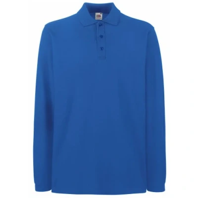 Imagen de Fruit Of The Loom Polo de manga larga para hombre Blu reale XXL