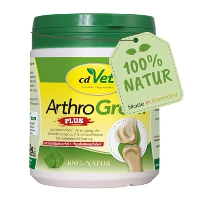 Imagen de cdVet Natural Products ArthroGreen Plus 330 g optimally Supports The musculoskeletal System and Joints in Acute Phases Nutrition Related Support for Strength of Bones Cartilage