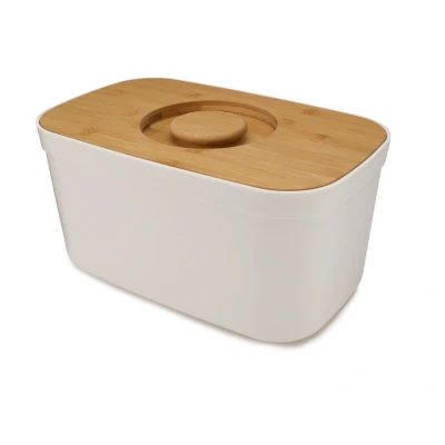 Imagen de Joseph Bread Bin with Chopping Board White