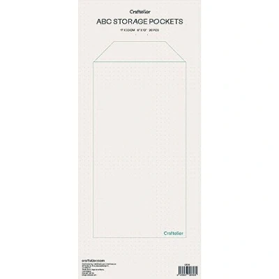 Imagen de Craftelier Sobres Plástico Transparente para Organizar Sellos, Troqueles, Pegatinas y otros Materiales Accesorios de Scrapbooking Manualidades Incluye 20 6&quot; x 13&quot; (15,24 33,02 cm)