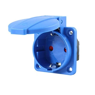 Imagen de Base de enchufe empotrable industrial hembra schuko, 3680W 250V (Base enchufe)