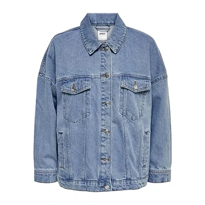 Imagen de ONLY Oversize Chaqueta vaquera, Mujer, Talla: XS, Medium blue denim