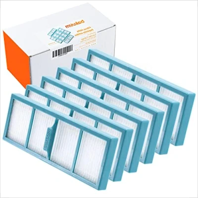 Imagen de BAKUUM Pack 6 Filtros HEPA, depósito solidos, para Cecotec Conga 8090 Ultra 9090. repuestos y accesorios robot aspirador