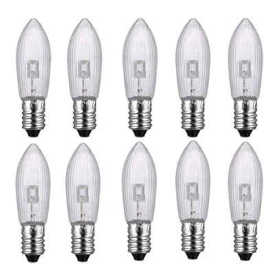 Imagen de 10 Piezas E10 de Lámpara LED Repuesto Bombillas PK para Iluminacion LED, Luz Cadena 10V a 55V AC