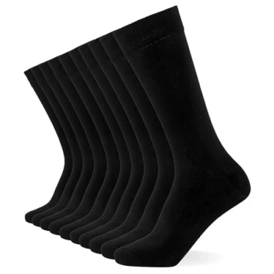 Imagen de FM London 10 PACK Calcetines, Hombre, Talla: 39 45, Black