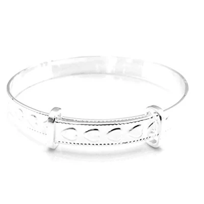 Imagen de Equilibrium Pulsera chapada en plata para bautizo