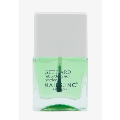 Imagen de Nails Inc GET HARD Hardening Base Coat Stärkender Basislack mit Biotin, Grünkohl, Spinat &amp; Pilzen Schützt, Härtet und Glättet Nägel in einer Woche Tierversuchsfrei Perfekte Maniküre