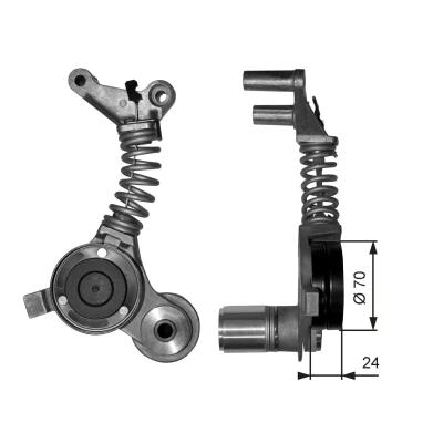 Imagen de GATES FleetRunner Micro V Kit T38406 Amortiguador vibraciones, correa trapez. poli
