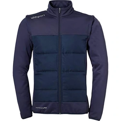 Imagen de Uhlsport Essential Multi Jacket With Rem. Sleeves Chaqueta De Fútbol Con Mangas Desmontables, Hombre, azul marino, XXL