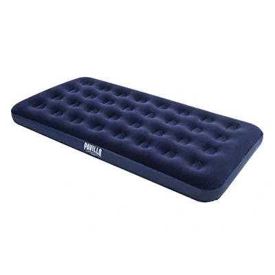 Imagen de BESTWAY 67001 Colchón Hinchable Individual Aeroluxe Interior/Exterior 188x99x22 cm Superficie Flocada Con Válvula de Rápido Inflado y Desinflado Parche Reparación